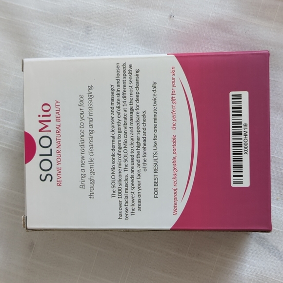 Solo Mio Sonic Dermal Cleanser Exfoliator Brush, New in Box, EBN-1211 - Picture 5 of 6